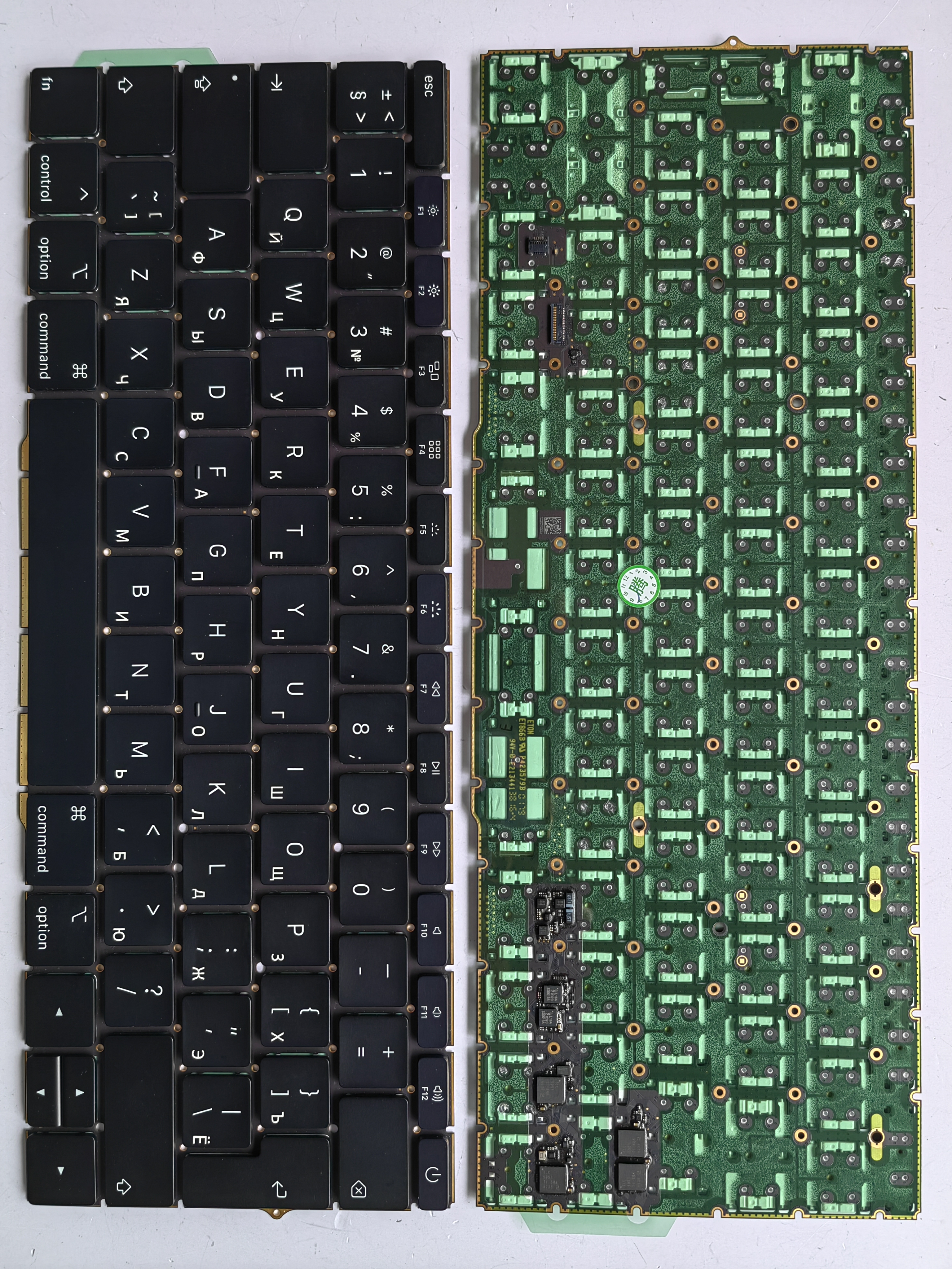 Picture of New Replacement Laptop Keyboard For APPLE A1708 Enter BLACK Backlit RU Layout